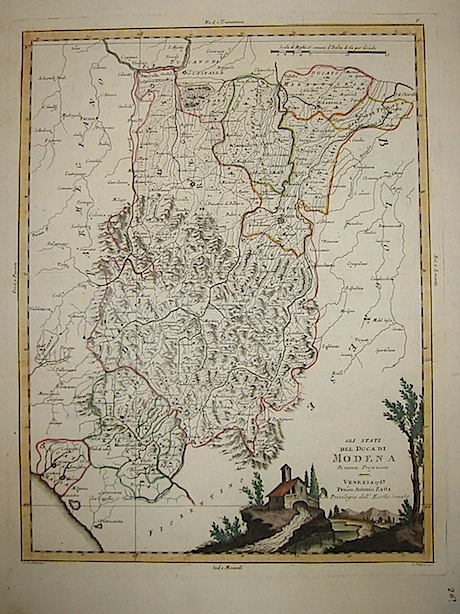 Zatta Antonio (1722-1804) Gli Stati del Duca di Modena 1783 Venezia 
